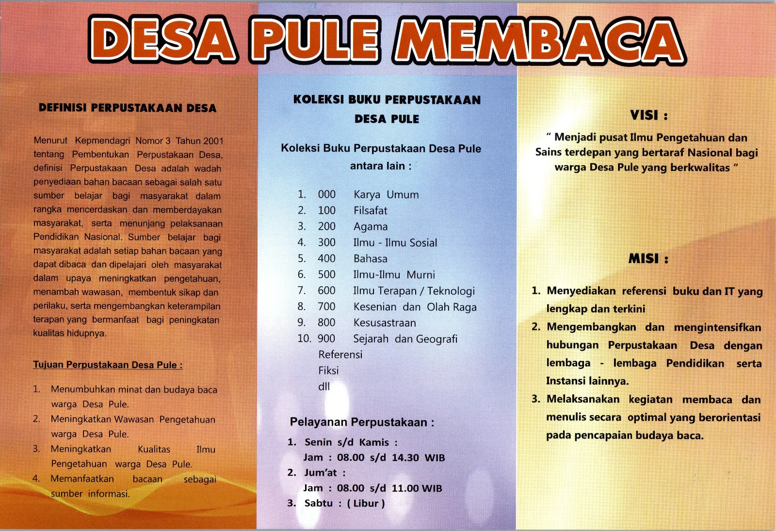 Desa Pule Membaca